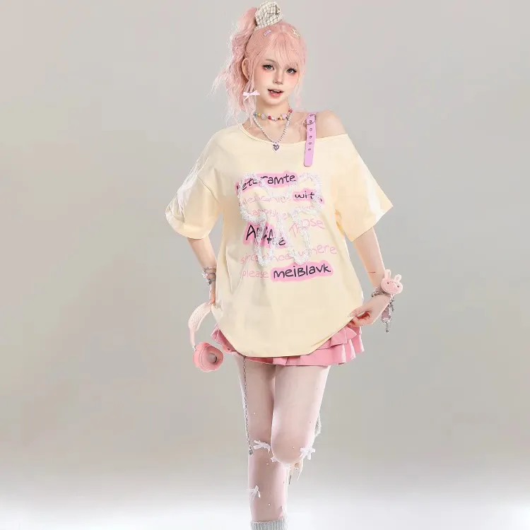 ABCMININ T Shirts Women's-5