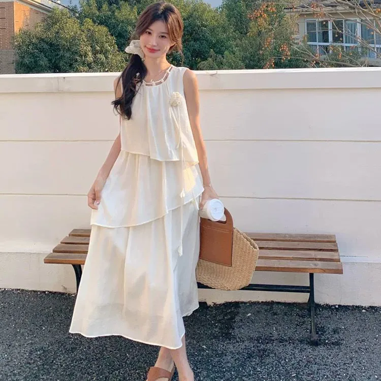 ABCMININ Sleeveless Dress Women's-2