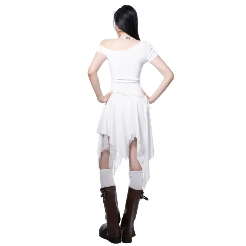 ABCMININ Short Sleeved Dress Women's-1