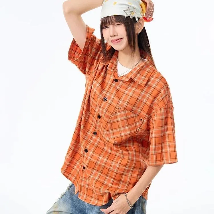 ABCMININ Shirts Women's Orange-1