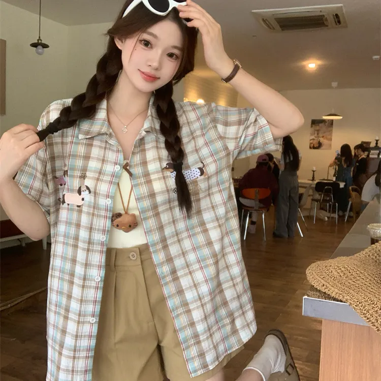 ABCMININ Shirts Women's Image Color-2