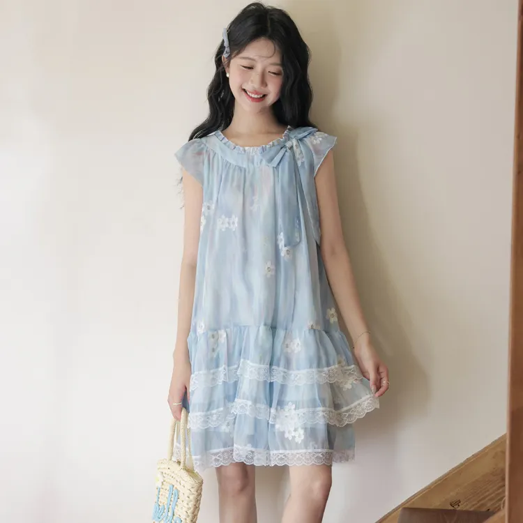 ABCMININ Short Sleeved Dress Women's-2