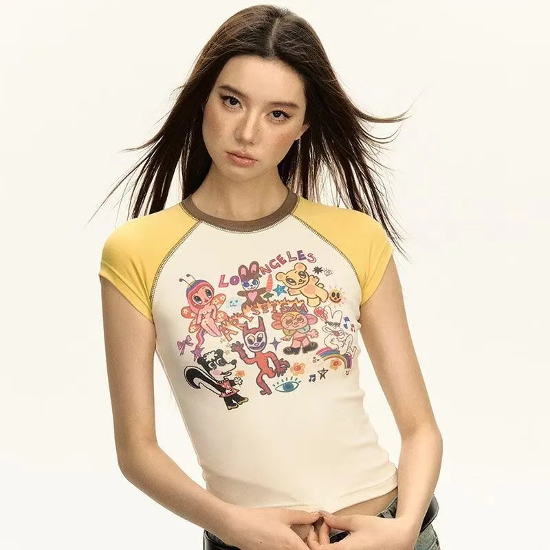 ABCMININ Regular T Shirt Women's-3