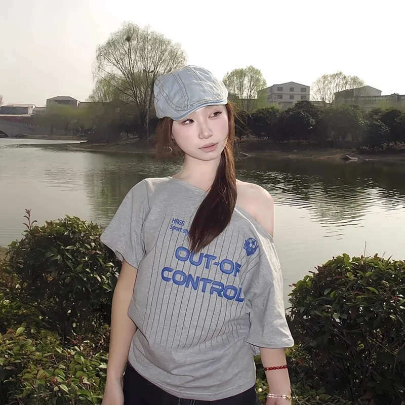 ABCMININ T Shirts Women's Gray-2