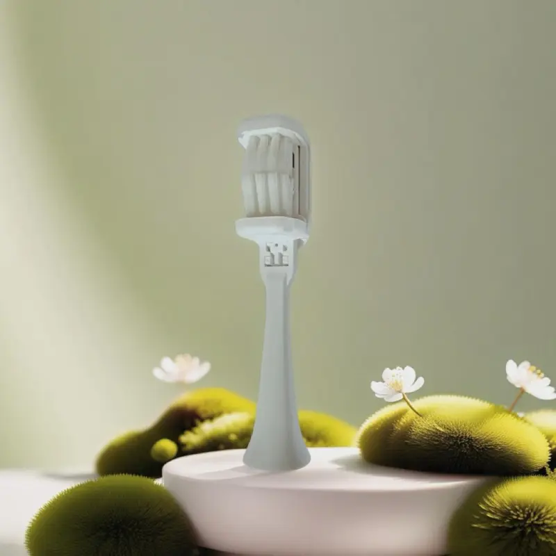 HEISR Black F2 Toothbrush Heads 1 Pc Three Sided Retractable Adaptive 0.01mm Super Fine Soft Bristles-1