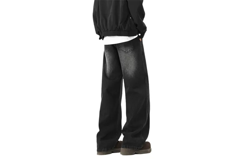 FASTFISH Jeans Unisex Black Gray-1