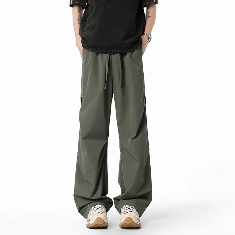 FASTFISH Casual Pants Unisex Black-10