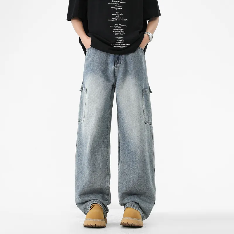 FASTFISH Jeans Unisex Vintage Blue-2
