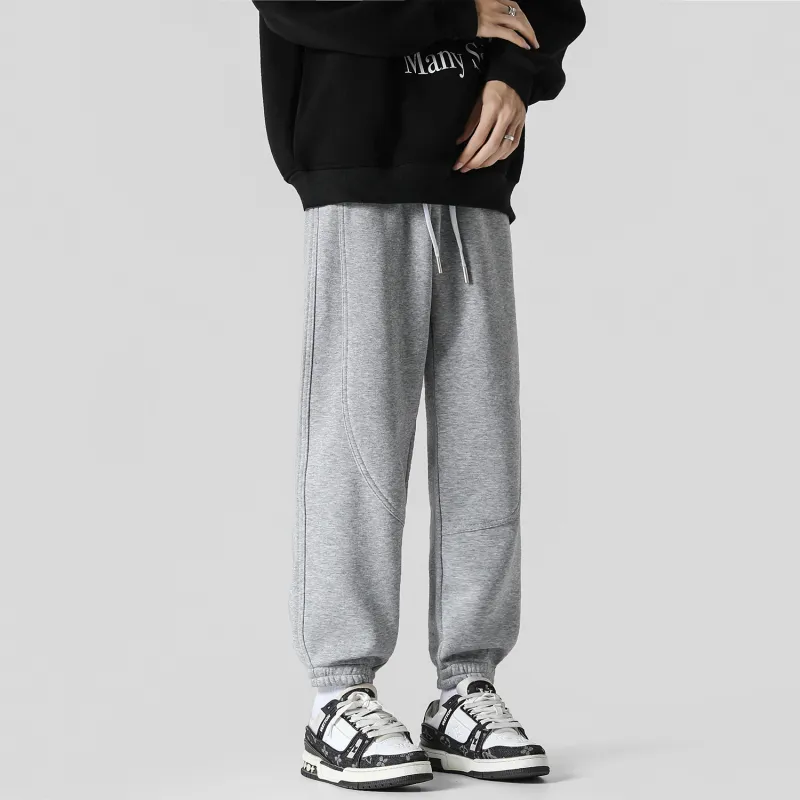 FASTFISH Casual Pants Unisex Light Gray-2