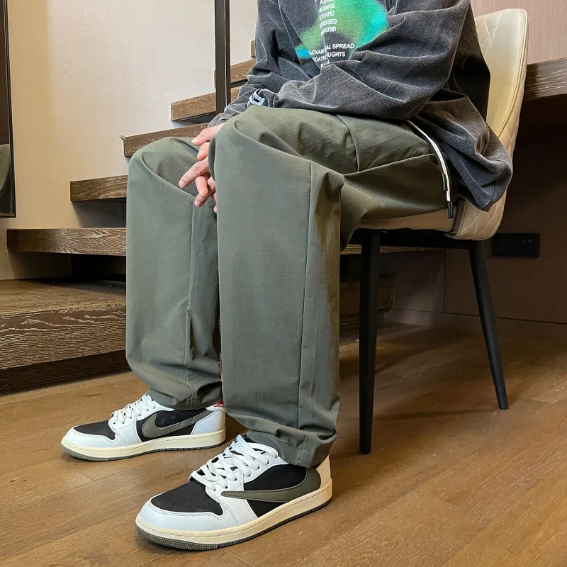 FASTFISH Casual Pants Unisex Army Green-2