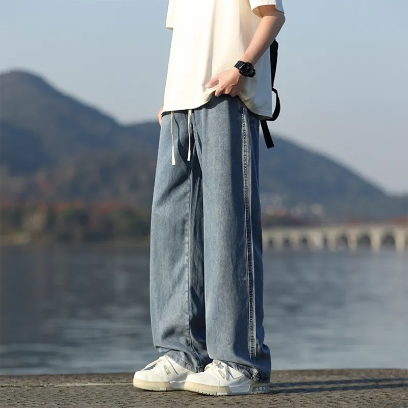 FASTFISH Jeans Unisex Light Blue-12