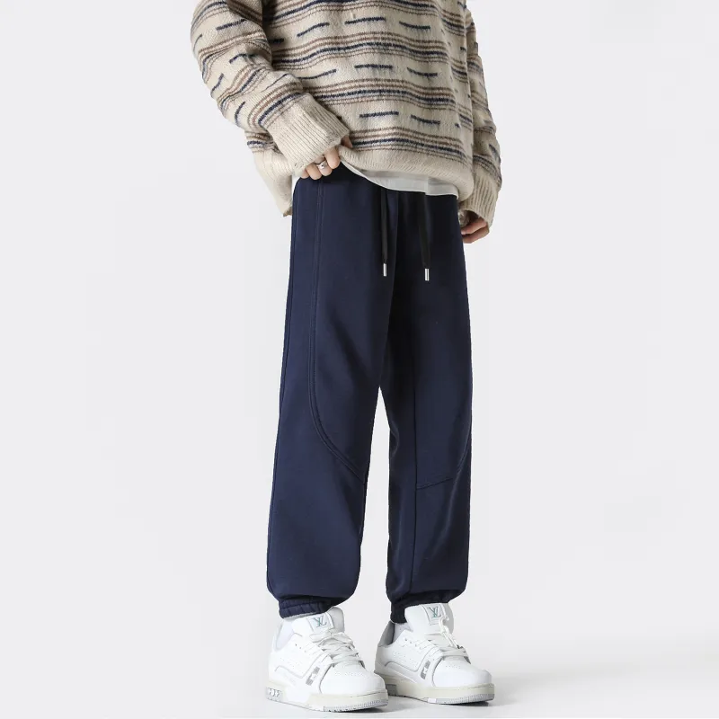 FASTFISH Casual Pants Unisex Light Gray-18