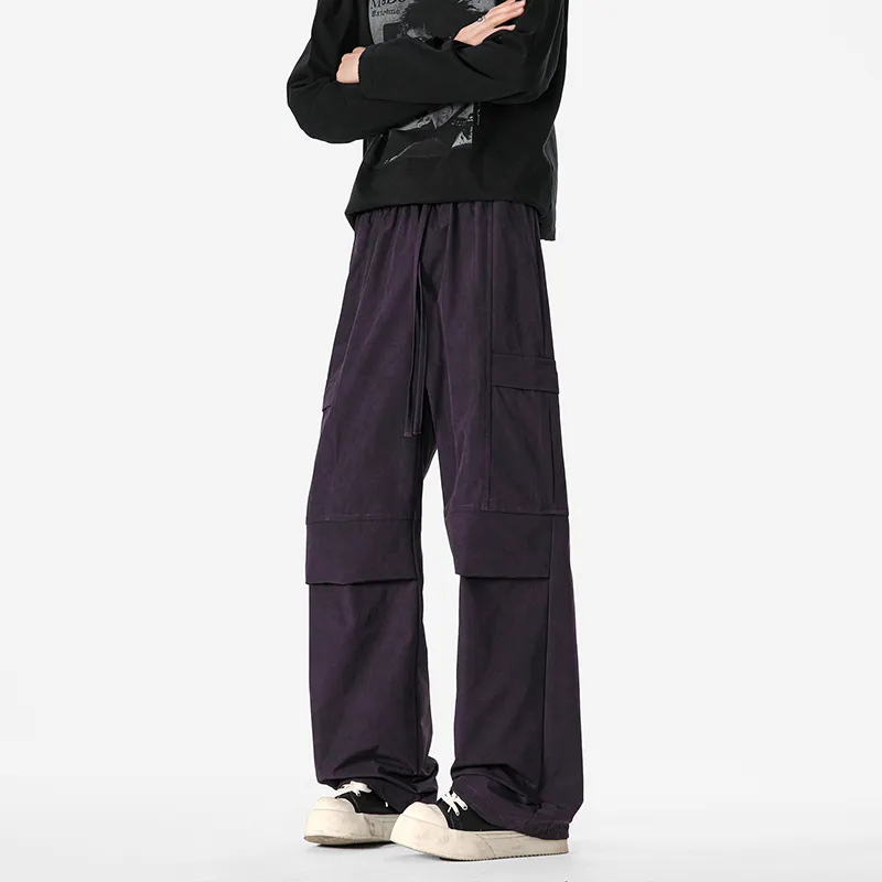 FASTFISH Casual Pants Unisex Black-26