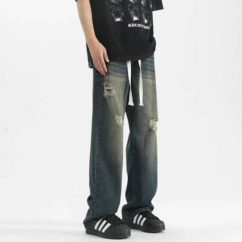 FASTFISH Jeans Unisex Nostalgic Green-1