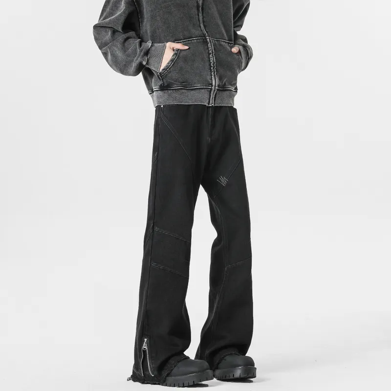 FASTFISH Jeans Unisex Black-3