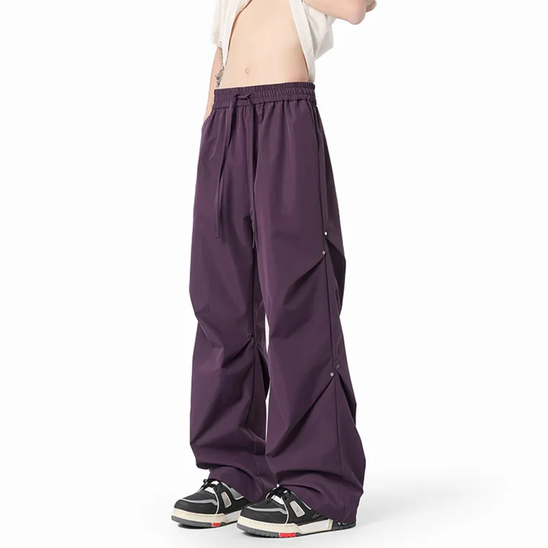 FASTFISH Casual Pants Unisex Black-19