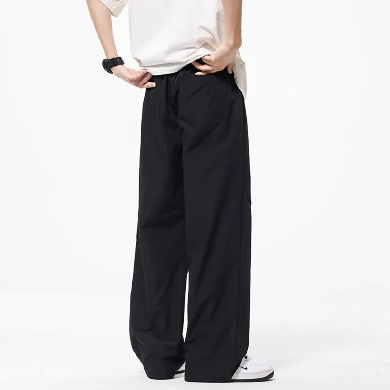 FASTFISH Casual Pants Unisex Black-5
