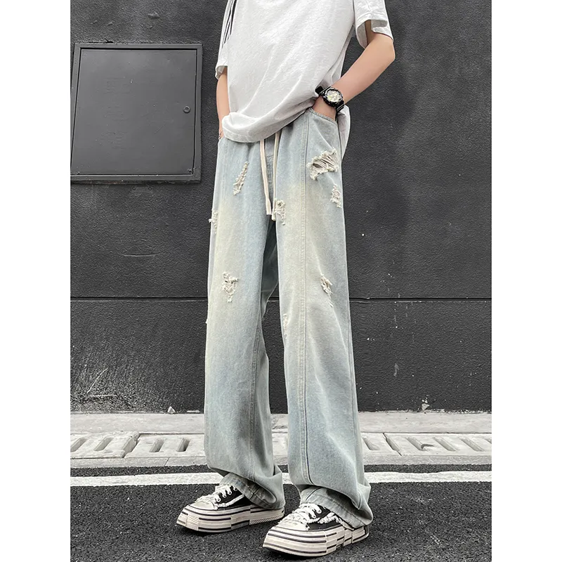 FASTFISH Jeans Unisex Black Gray-8