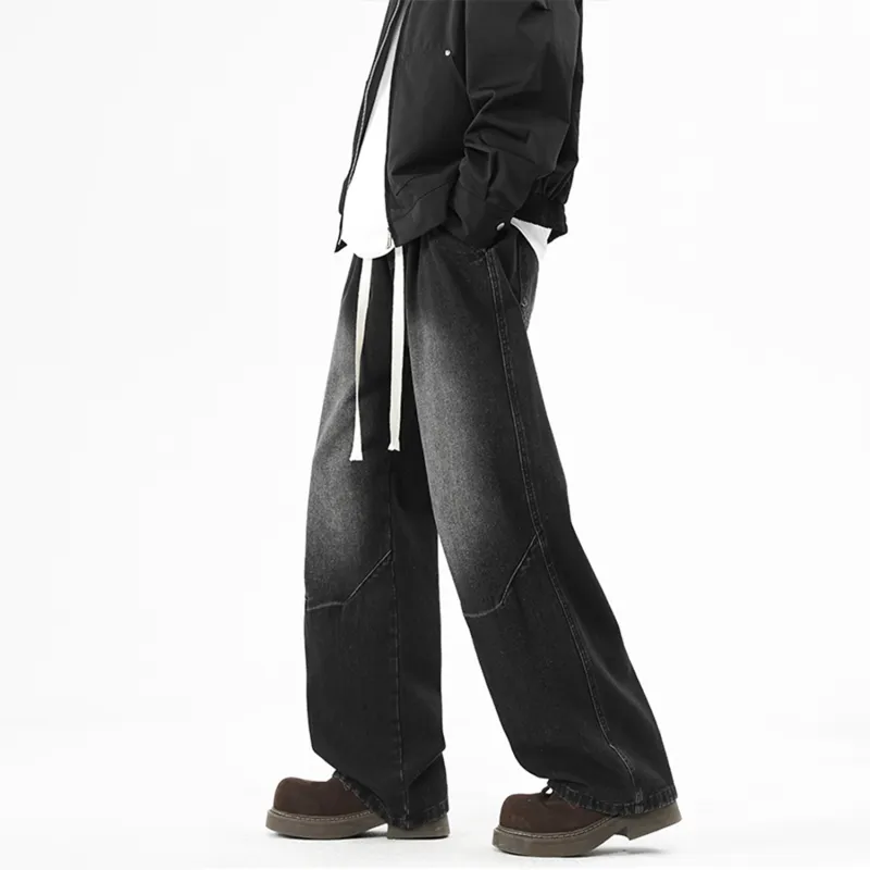 FASTFISH Jeans Unisex Black Gray-4