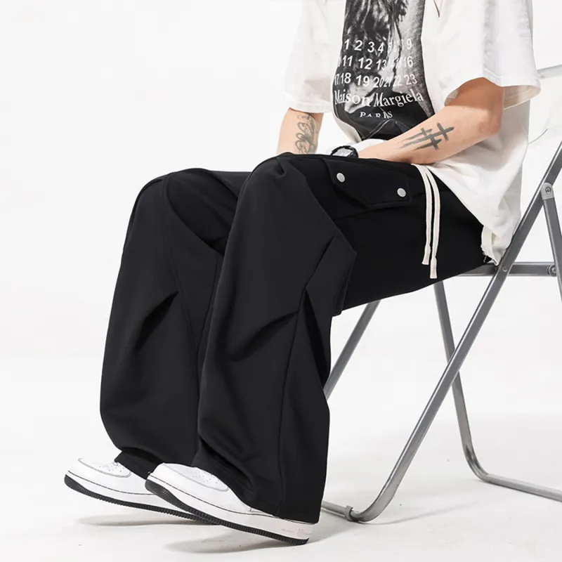 FASTFISH Casual Pants Unisex White-10