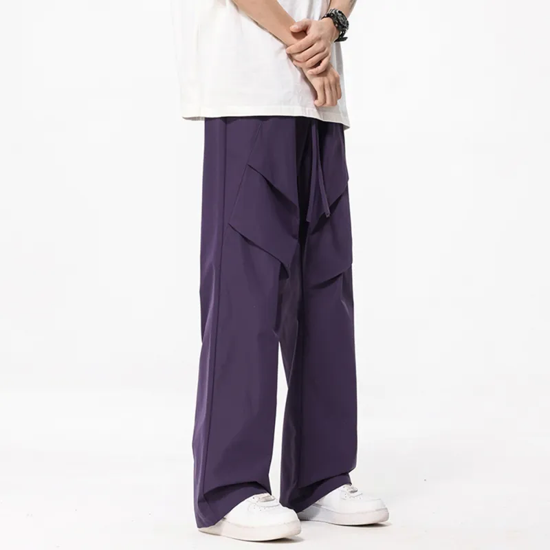 FASTFISH Casual Pants Unisex Black-18