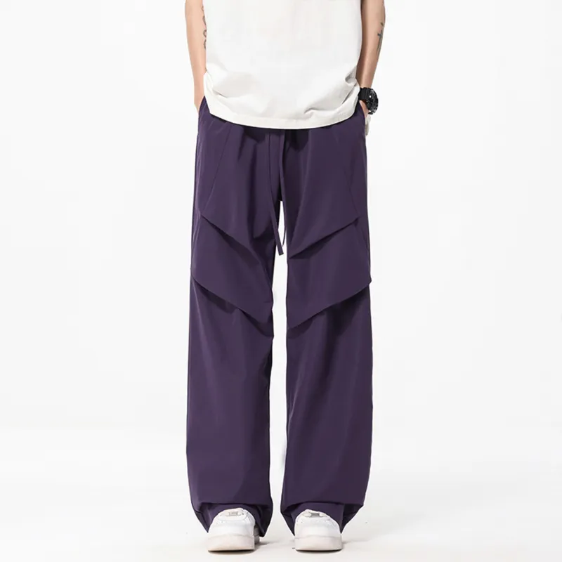 FASTFISH Casual Pants Unisex Black-16