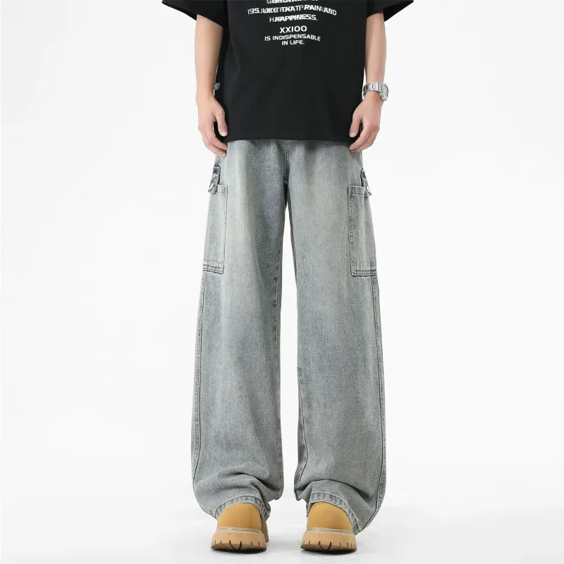 FASTFISH Jeans Unisex Vintage Blue-9