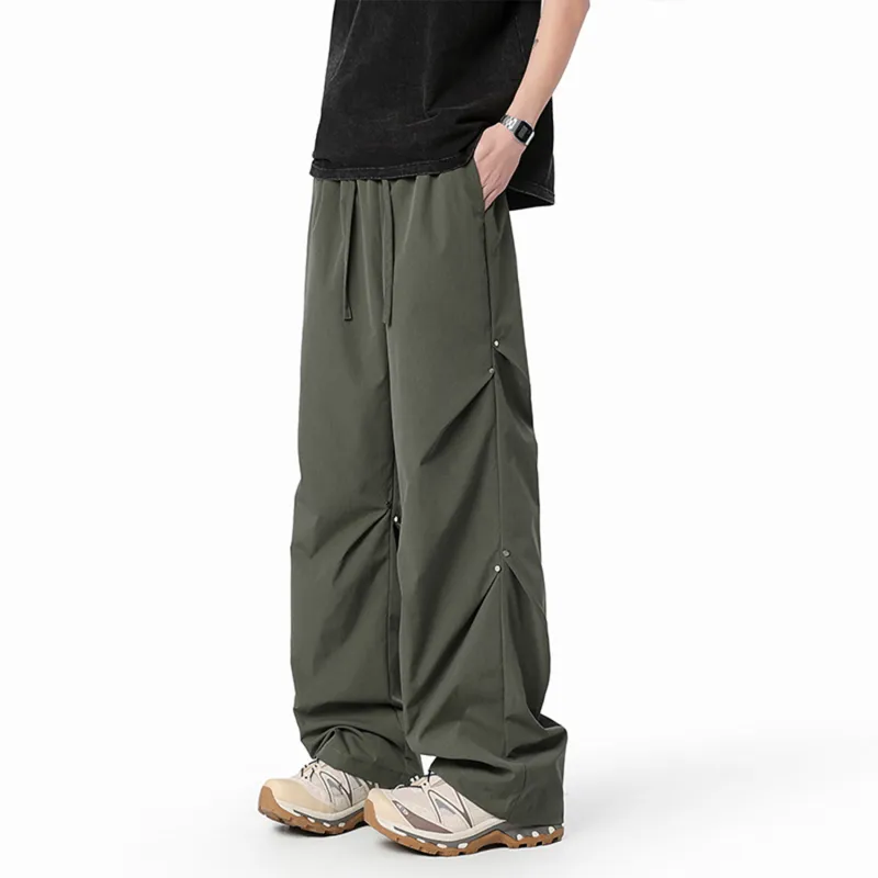 FASTFISH Casual Pants Unisex Black-13