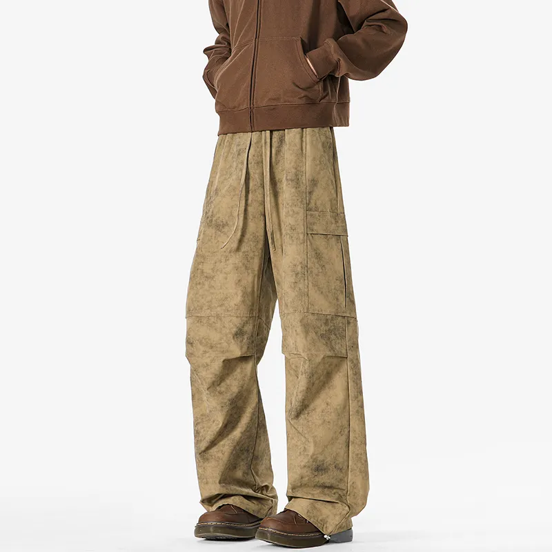 FASTFISH Casual Pants Unisex Black-12