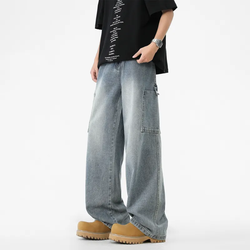 FASTFISH Jeans Unisex Vintage Blue-6