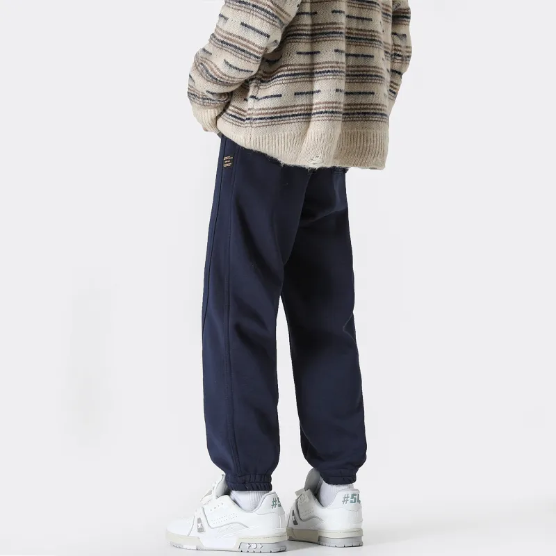 FASTFISH Casual Pants Unisex Light Gray-17