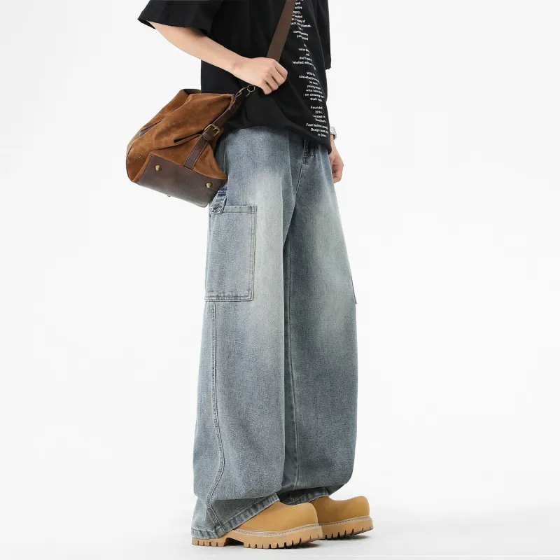 FASTFISH Jeans Unisex Vintage Blue-3