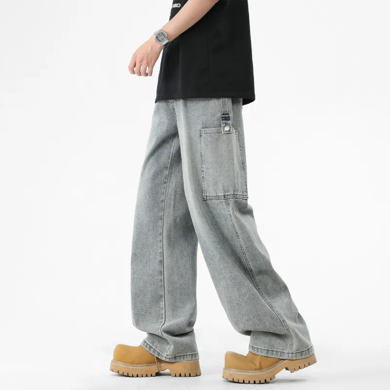 FASTFISH Jeans Unisex Vintage Blue-12