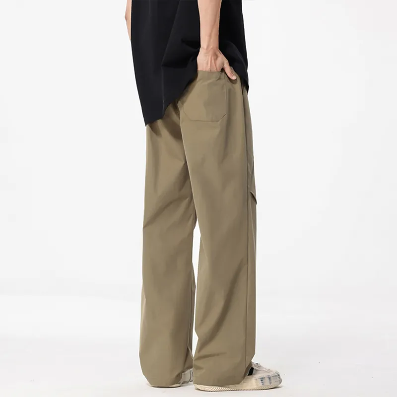 FASTFISH Casual Pants Unisex Black-26