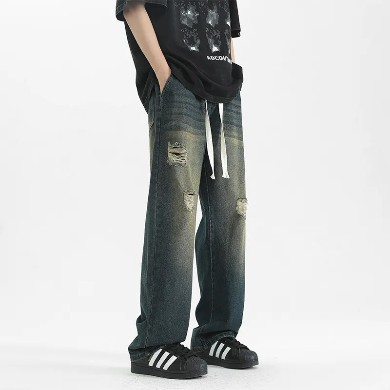 FASTFISH Jeans Unisex Nostalgic Green-2