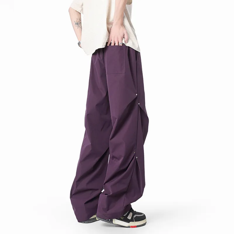 FASTFISH Casual Pants Unisex Black-18