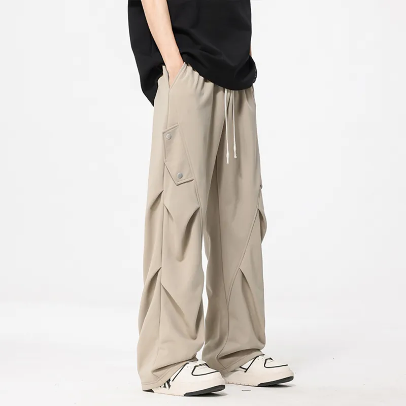 FASTFISH Casual Pants Unisex White-18