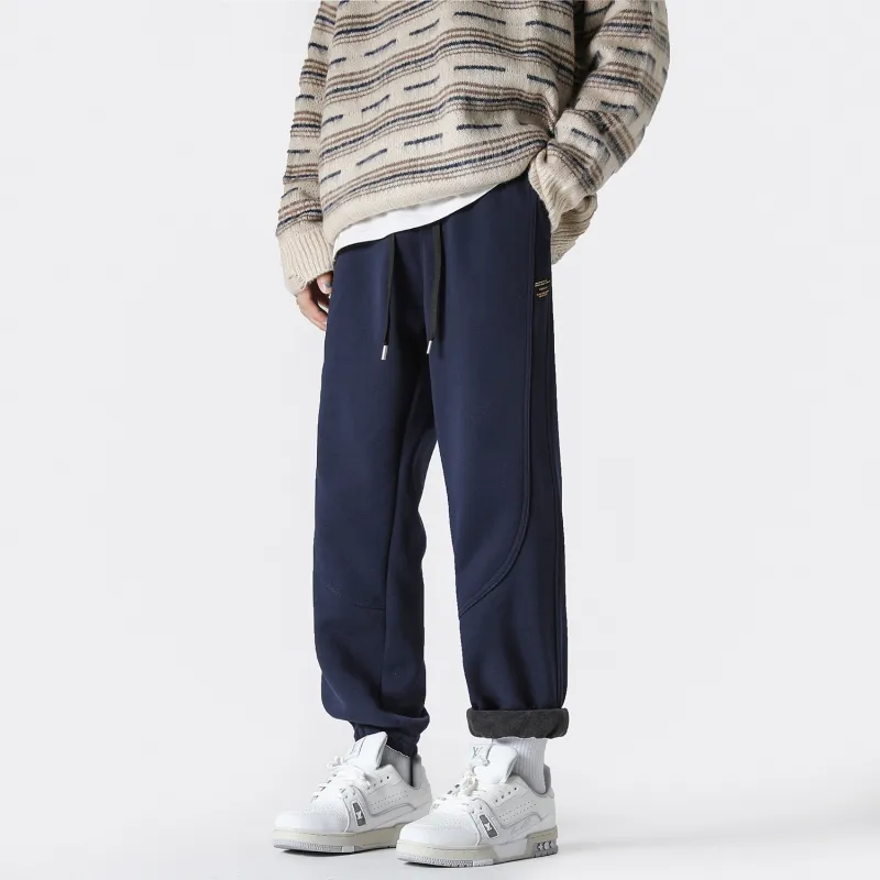 FASTFISH Casual Pants Unisex Light Gray-16