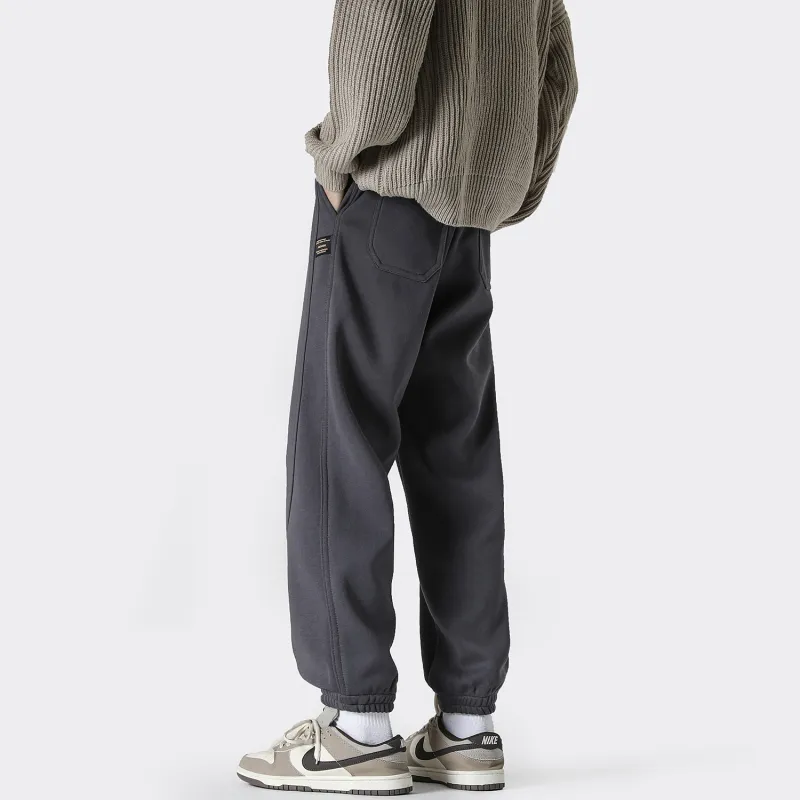 FASTFISH Casual Pants Unisex Light Gray-12