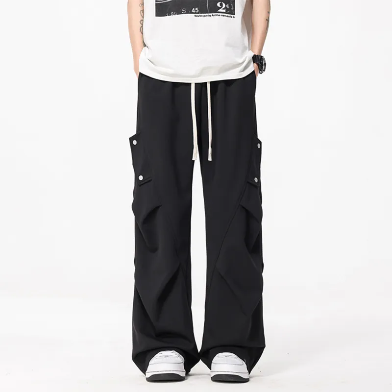 FASTFISH Casual Pants Unisex White-9
