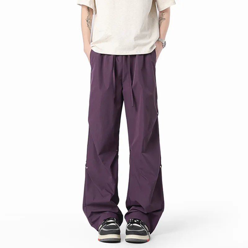FASTFISH Casual Pants Unisex Black-17