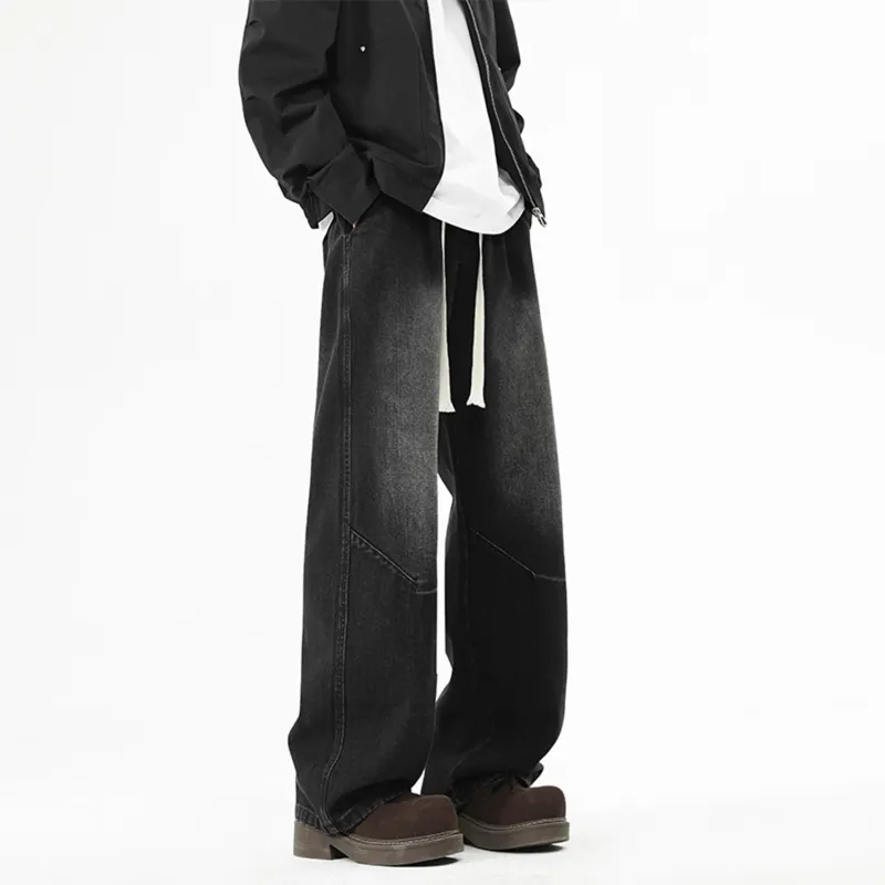 FASTFISH Jeans Unisex Black Gray-2