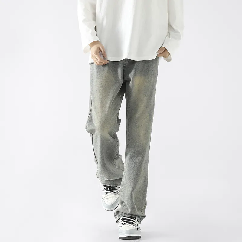 FASTFISH Jeans Unisex Yellow Mud-4