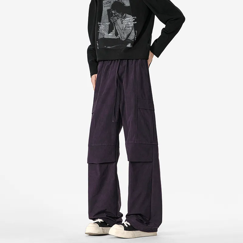 FASTFISH Casual Pants Unisex Black-25