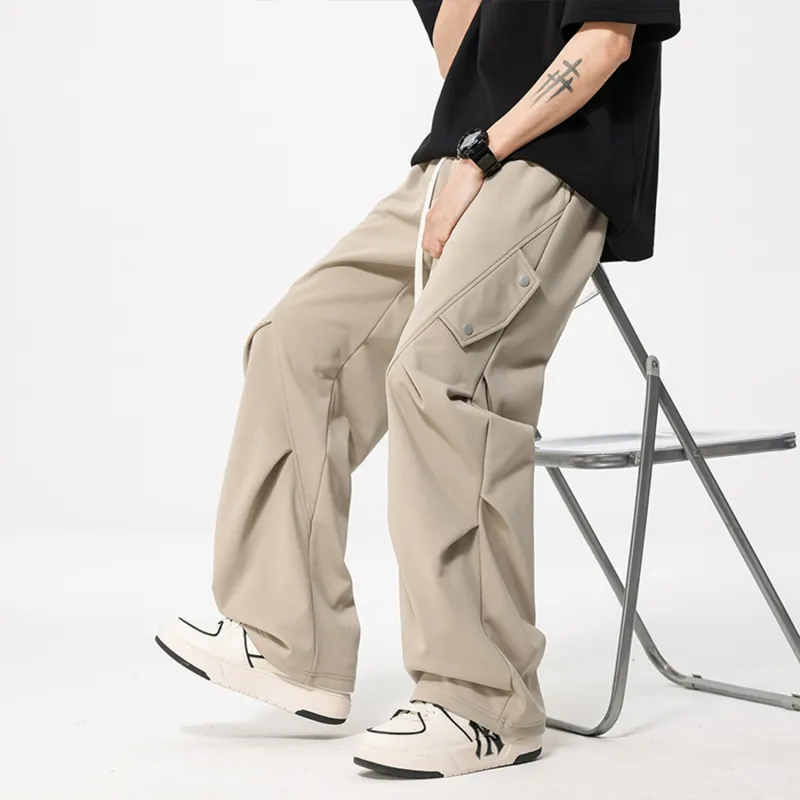 FASTFISH Casual Pants Unisex White-17