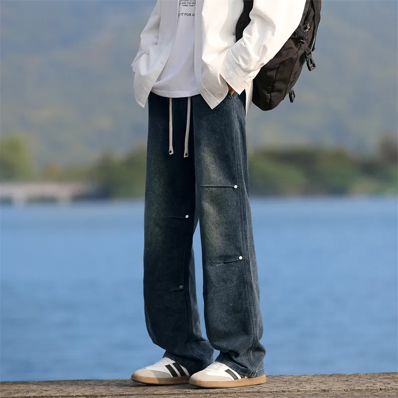 FASTFISH Jeans Unisex Medium Blue-19