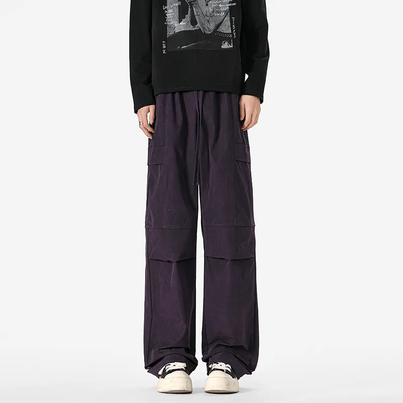 FASTFISH Casual Pants Unisex Black-24