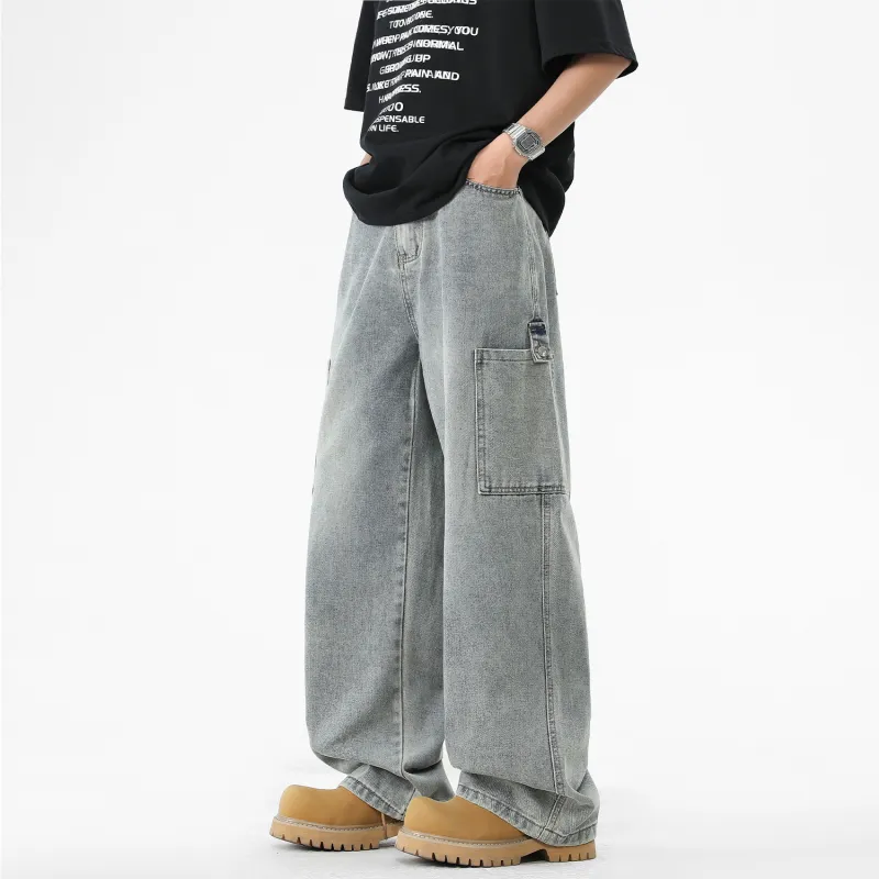 FASTFISH Jeans Unisex Vintage Blue-13
