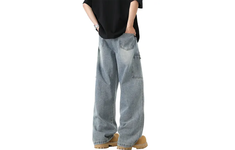 FASTFISH Jeans Unisex Vintage Blue-1