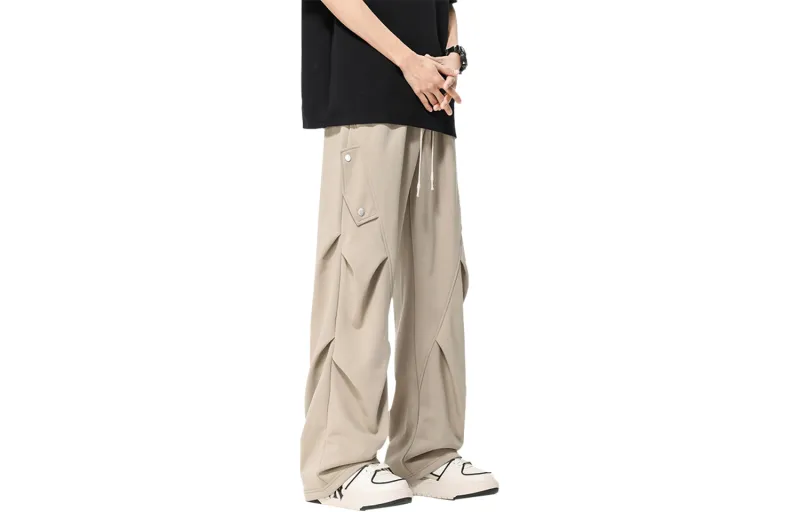 FASTFISH Casual Pants Unisex White-15